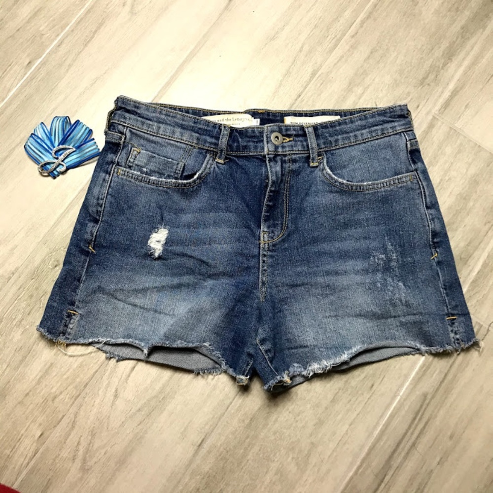 Pilcro and the Letterpress Slim Boyfriend Shorts
